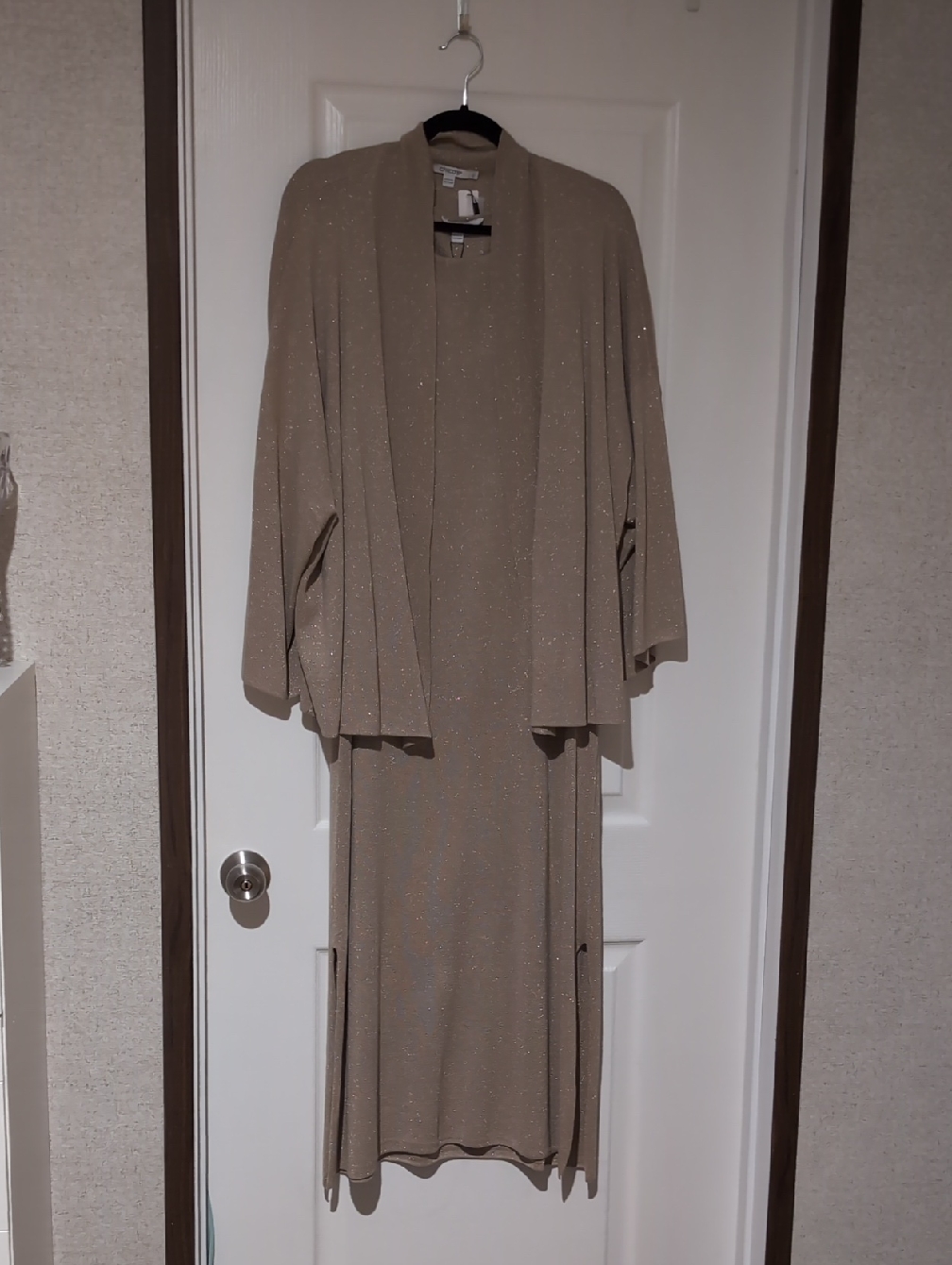 Chico's Travelers Midi Dress And Wrap, L